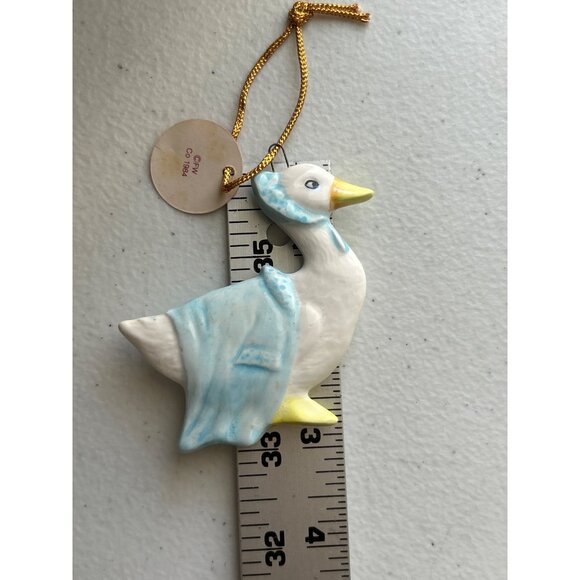 Rebeccah Puddle Duck Collectible Ornament Beatrix Potter Ceramic Figurine 1984 - Picture 3 of 5